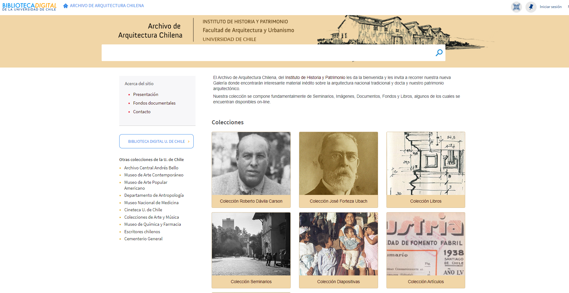 Proyecto de digitalización y recuperación y difusión del material gráfico y documental perteneciente al Archivo de Arquitectura Chilena (3ª fase)